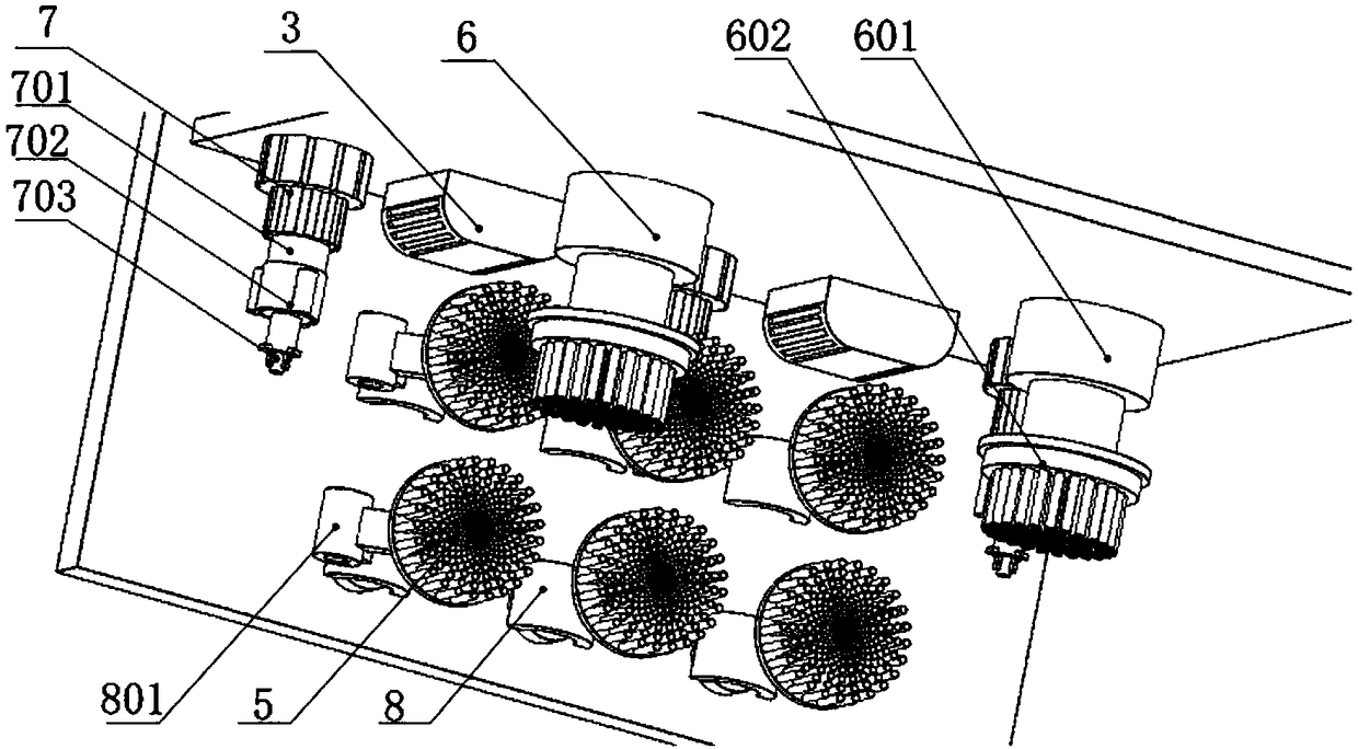 Vehicle paint surface spraying and repairing device