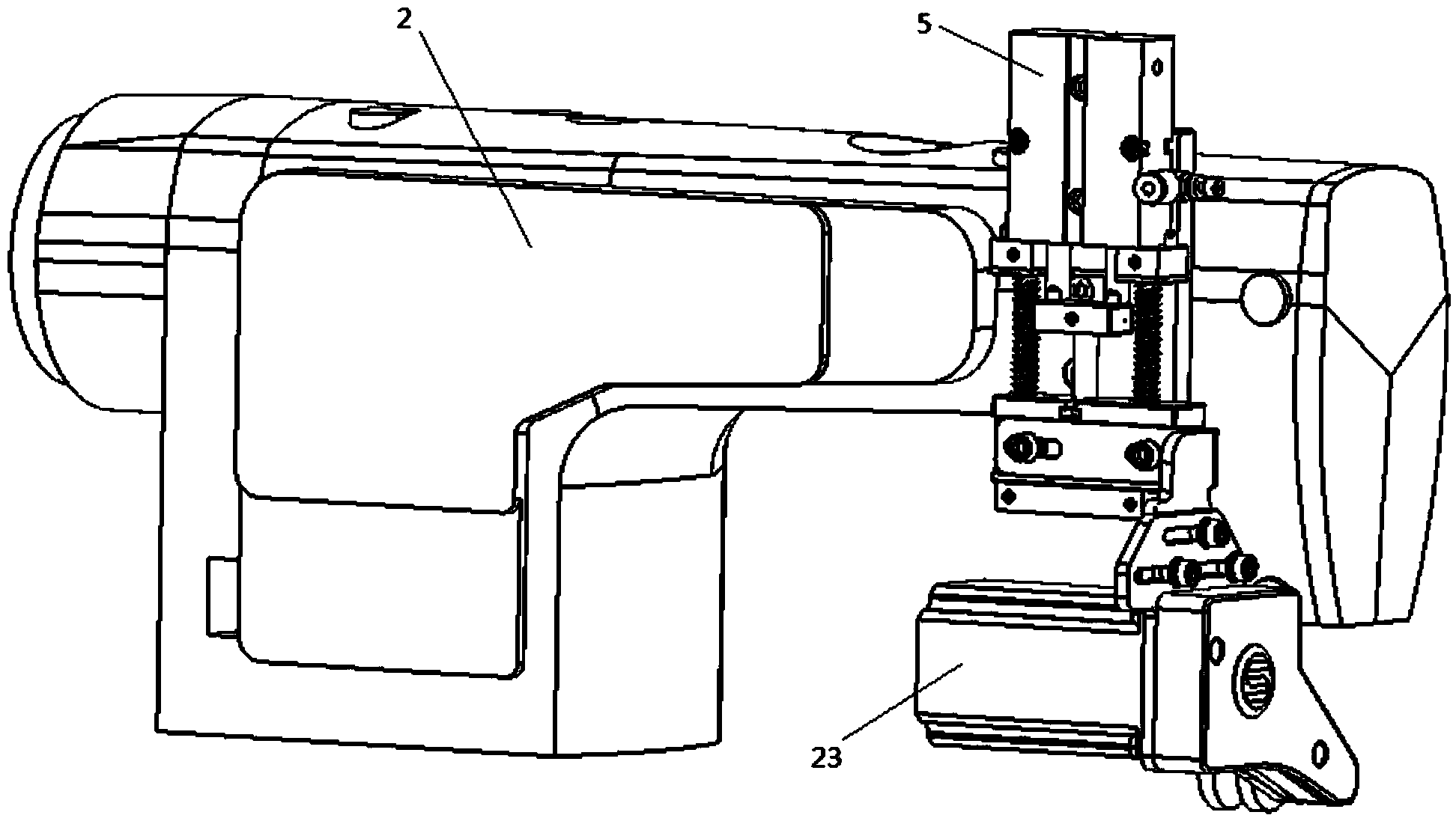 Full-automatic cloth dragging machine