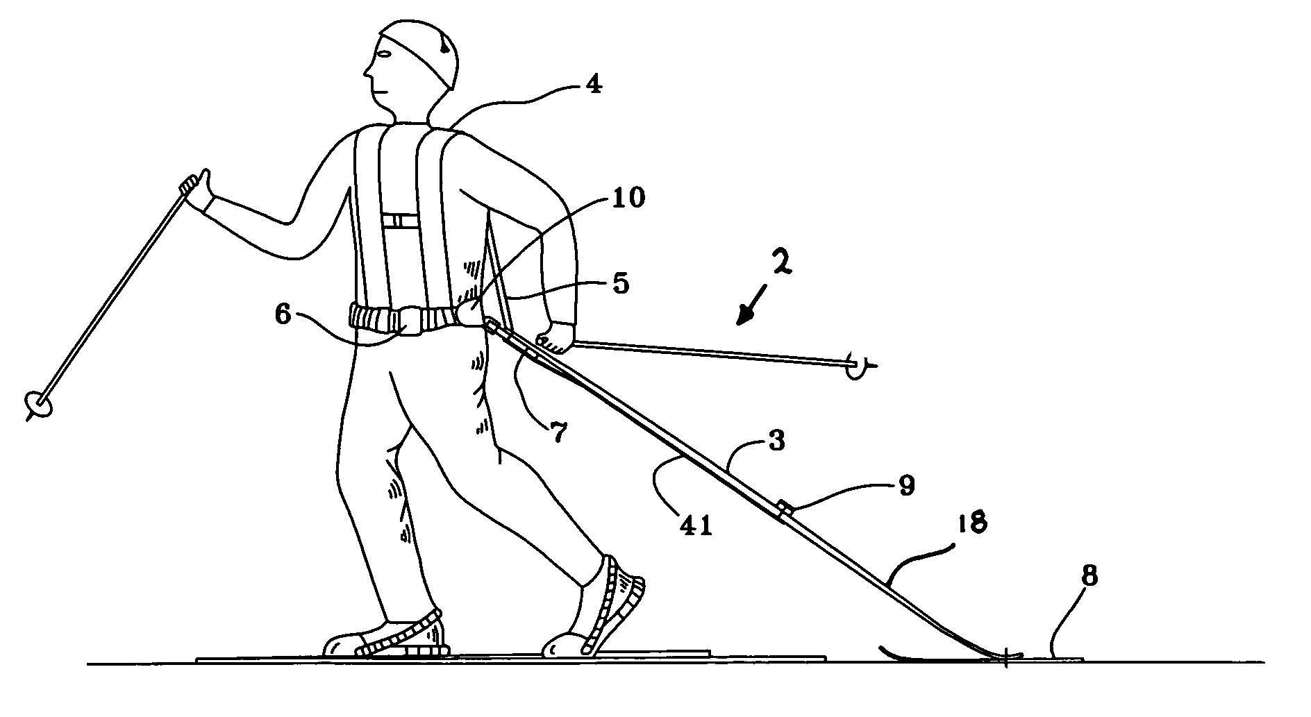 Personal, lumbar friendly cargo carrier pack sled