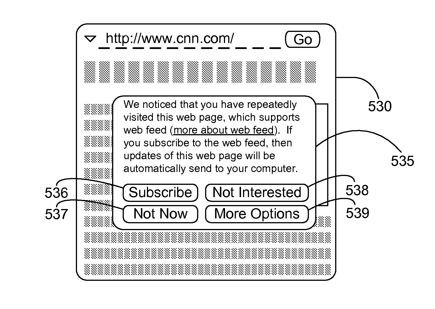 System and method for prompting users to subscribe to web feeds based on web browsing activity