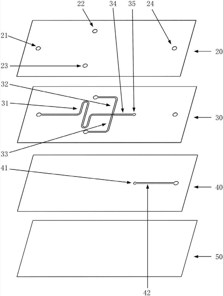 Liquid drop micro-fluidic chip used for detecting diabetes with high sensitivity and detection method