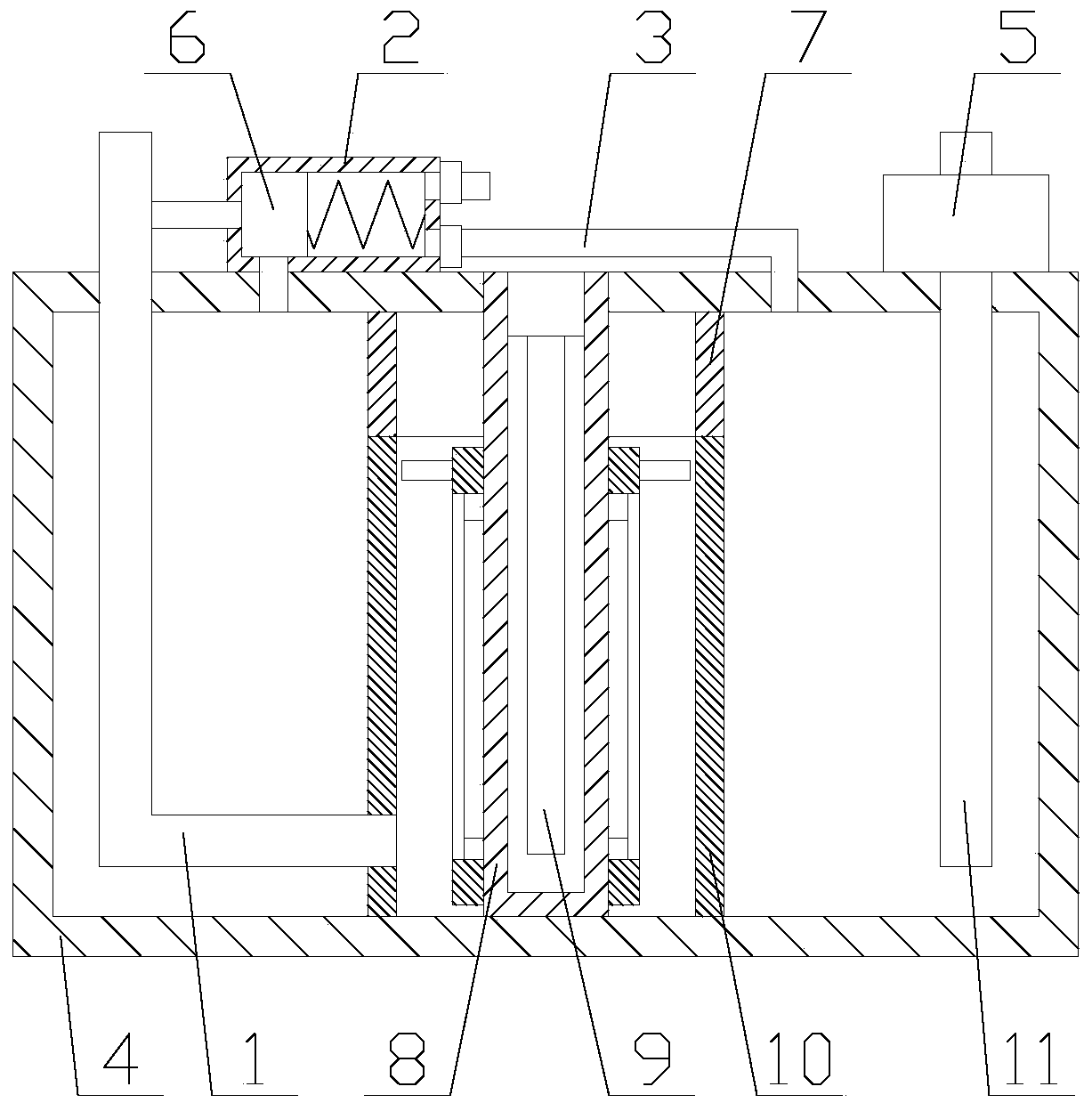 Hydraulic station with long service life of hydraulic oil and stable pressure