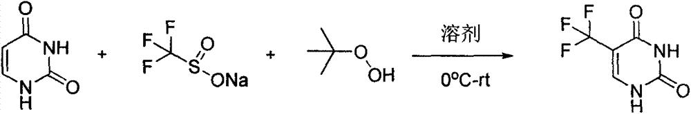 Synthesis method of 5-(trifluoromethyl) uracil