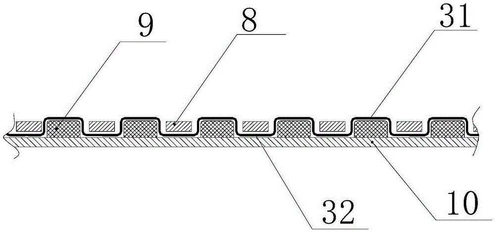 Polarizing LED display screen based on polarizing film and forming method of polarizing film