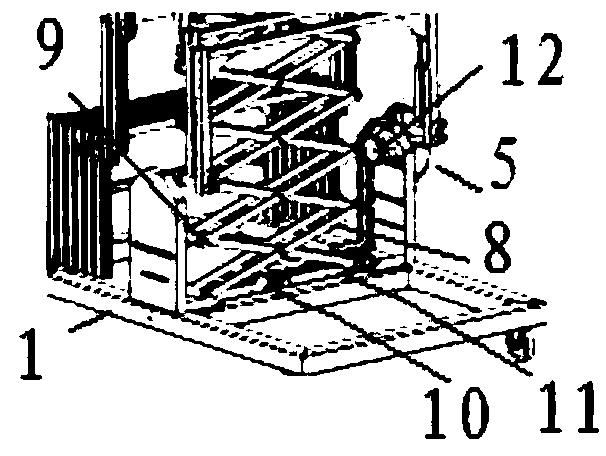 Folding type balancing lifting operation trolley