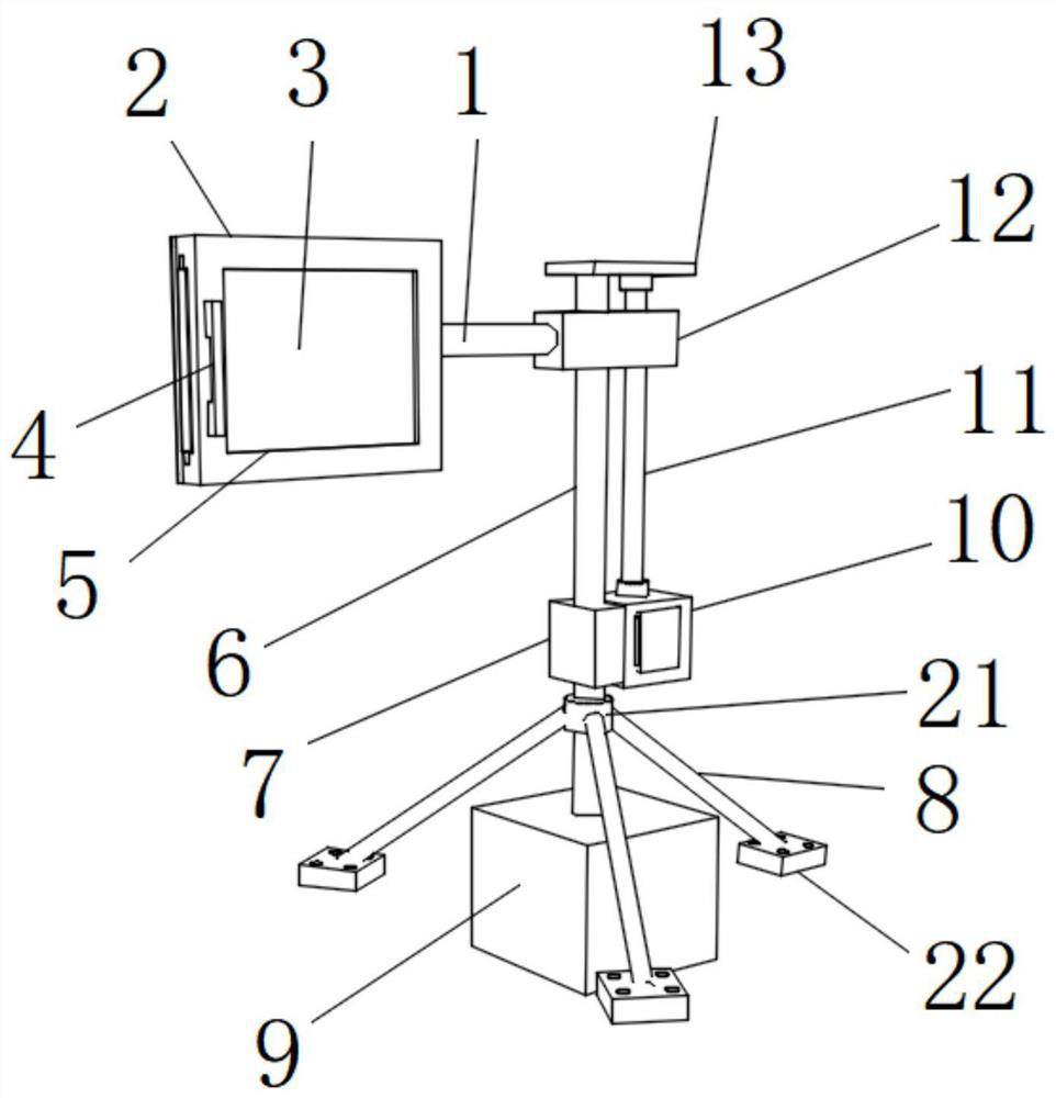 Traffic sign guideboard with stable structure