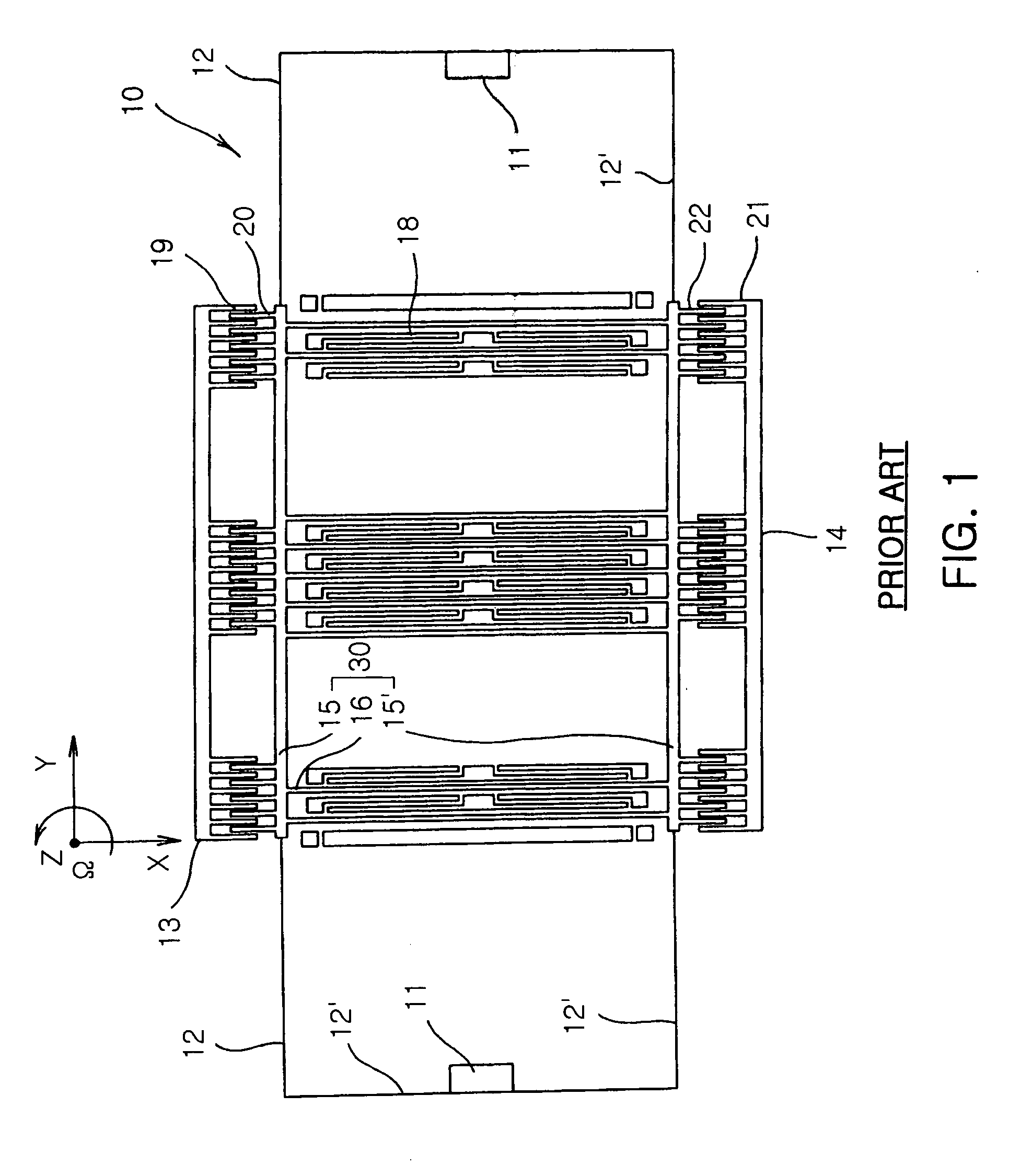 Horizontal and tuning fork vibratory microgyroscope