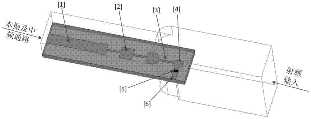 Millimeter-wave even harmonic mixer structure