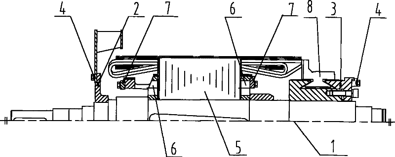 Secondary dynamic balance checking structure and method used for DC motor