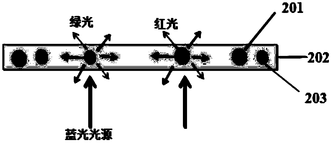 Functional film capable of transmitting blue light and reflecting red and green light and preparation method thereof