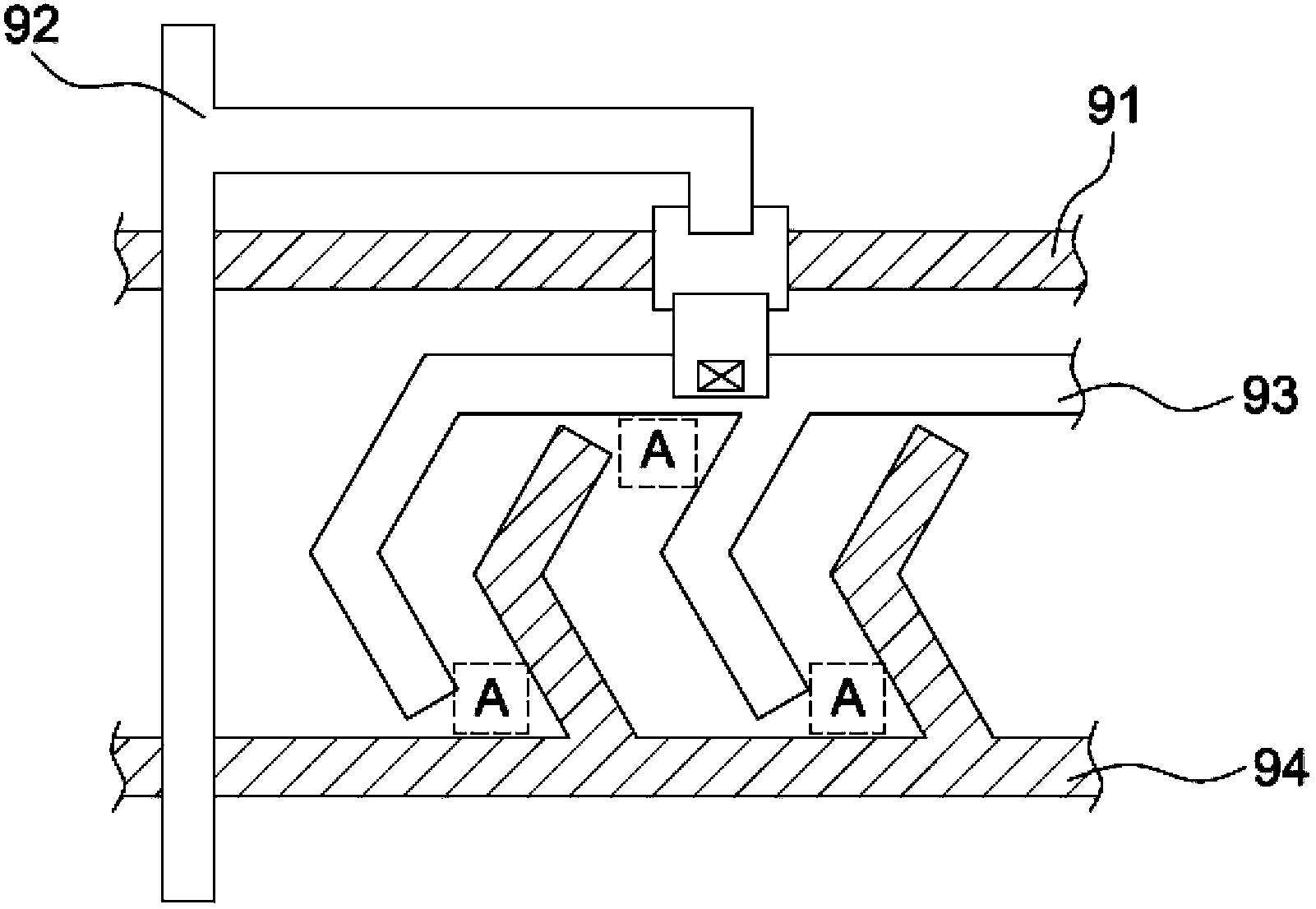 Pixel structure of horizontal electric field liquid crystal display