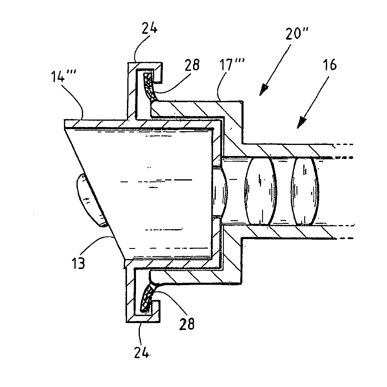 Endoscope having a sideways viewing direction