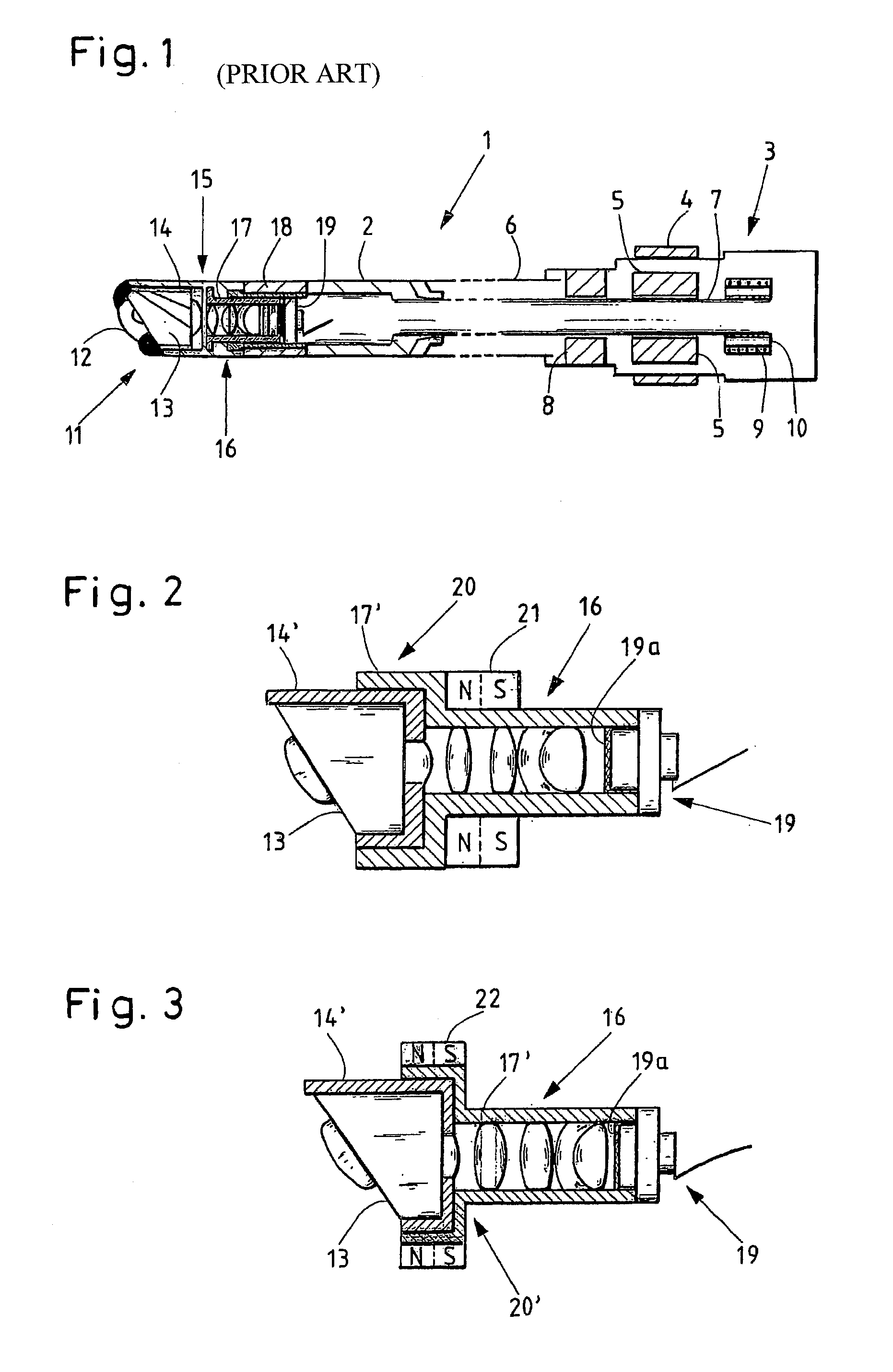 Endoscope having a sideways viewing direction