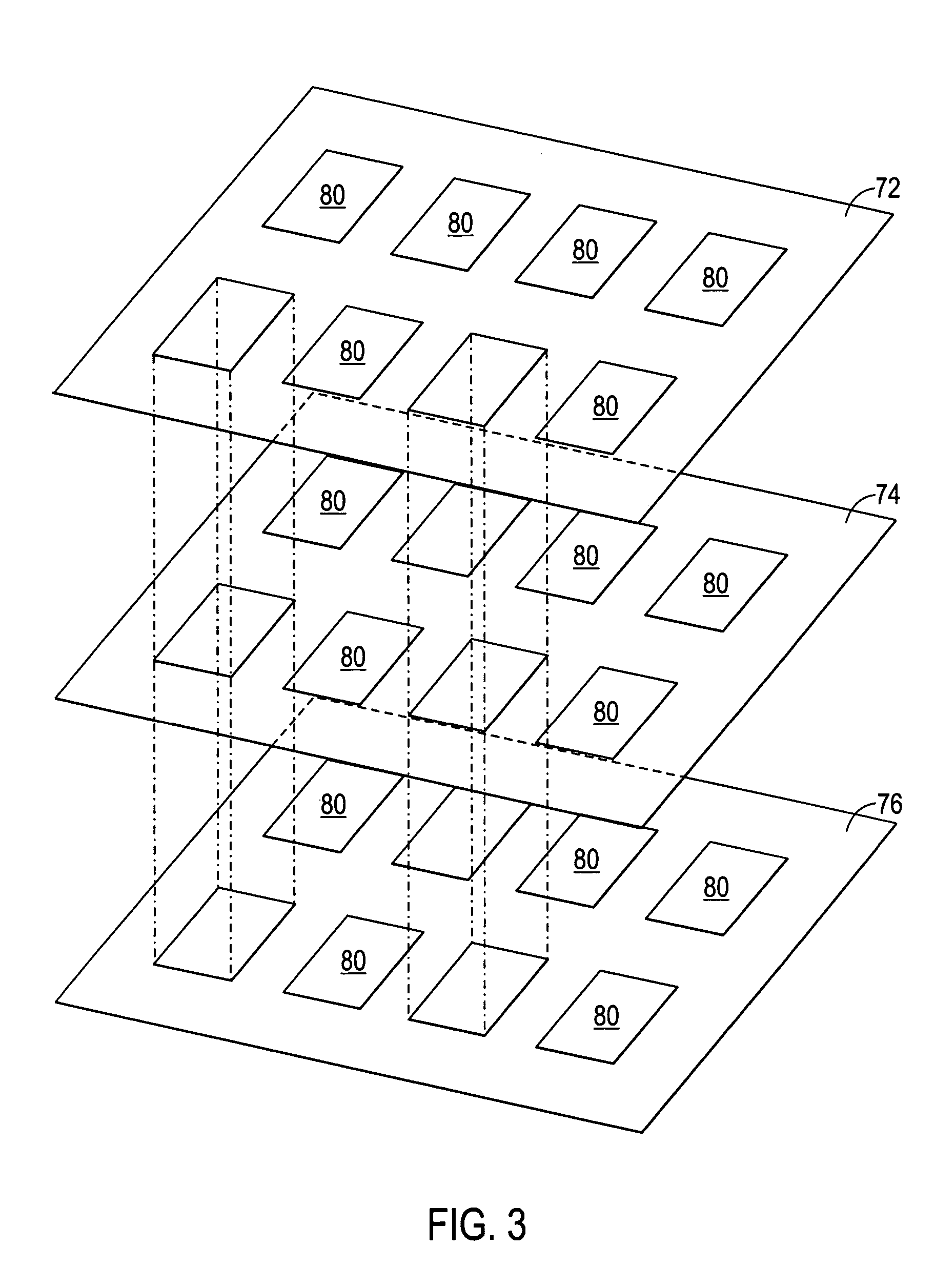 Layer-to-layer interconnects for photoelectric devices and methods of fabricating the same