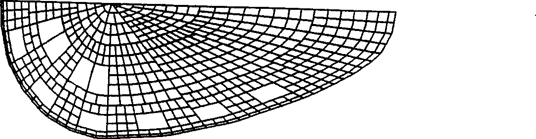 'Drip shaped' radial monolayer steel pipe reticulated shell block and installation method