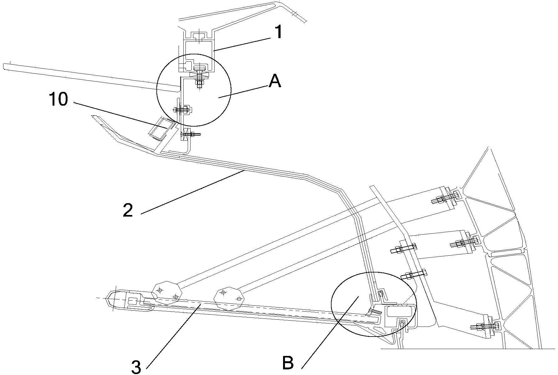 Compartment and roof structure thereof