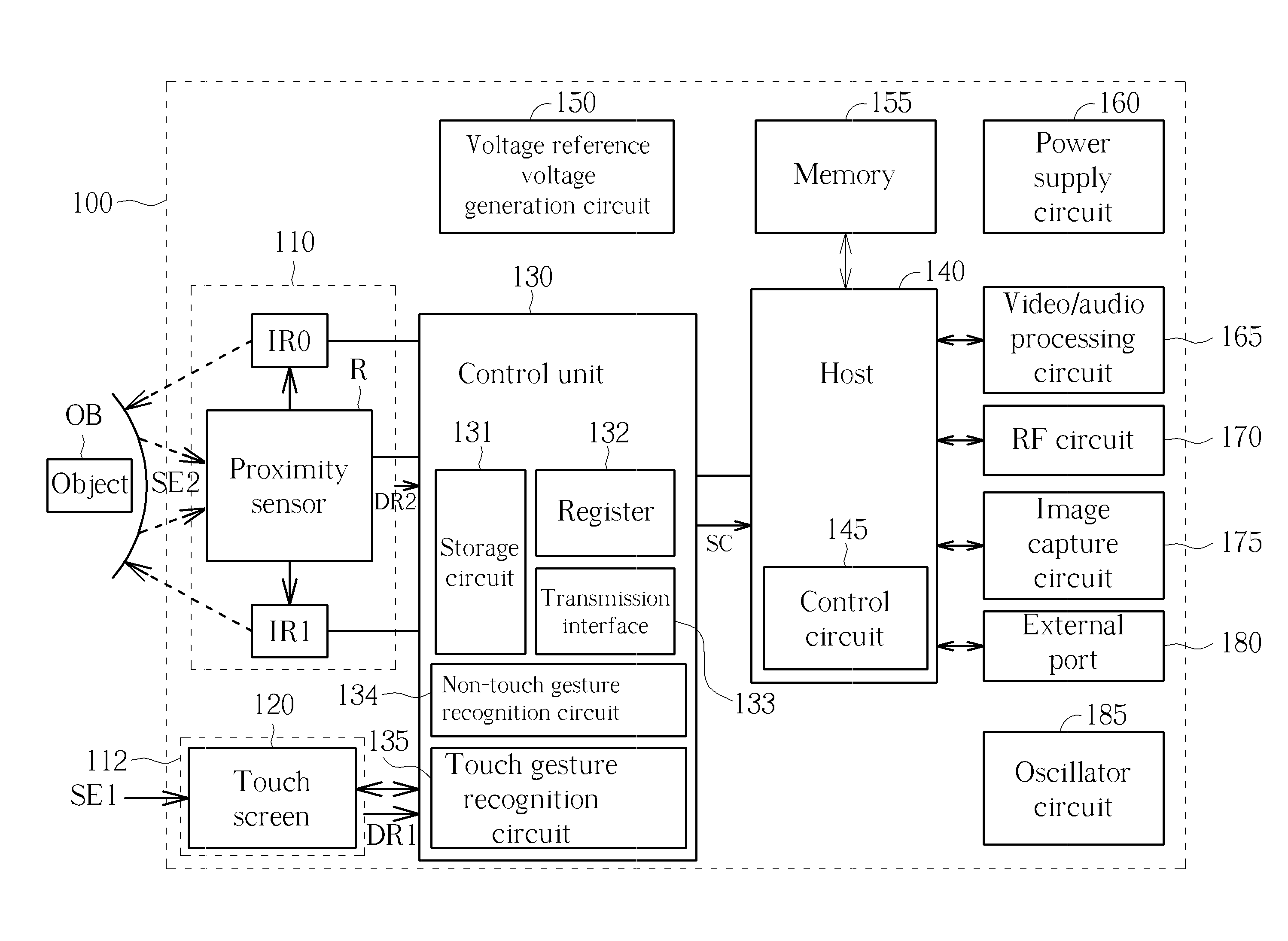 Electronic apparatus having touch sensing ability and non-touch sensing ability and control method thereof