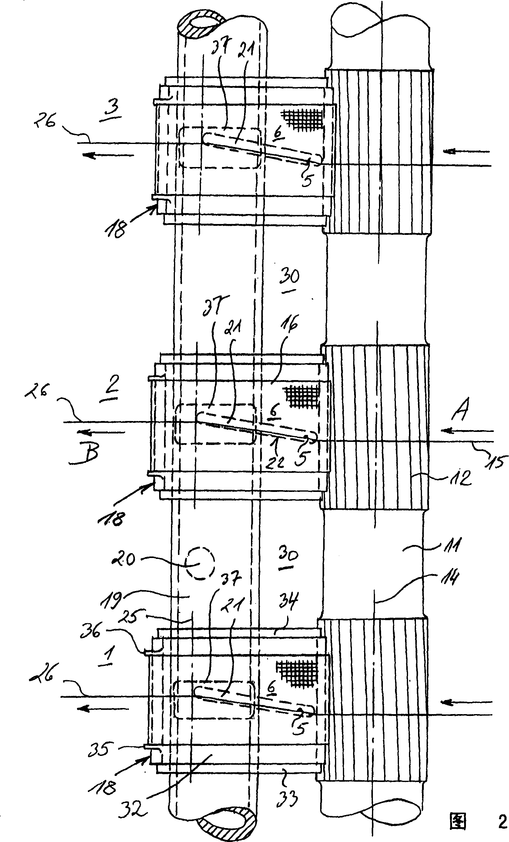 Collecting device of spinning machine