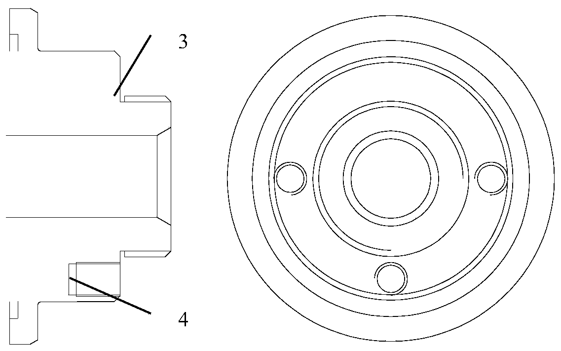 A mechanical locking nut connection anti-loosening structure