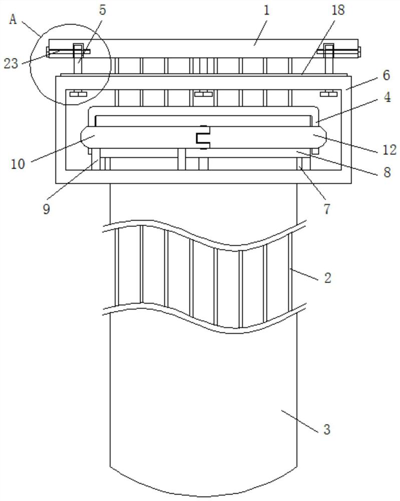 A filter bag detachment prevention sealing device for bag type dust collector