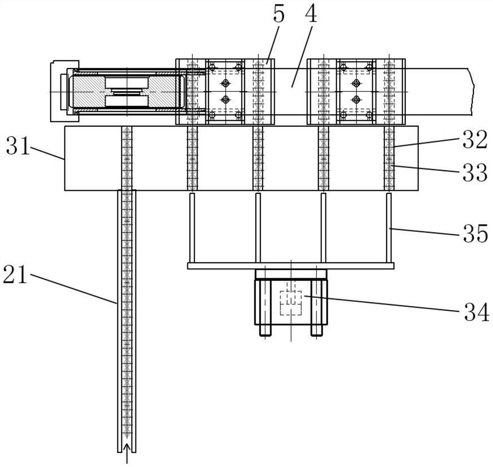 Linkage production type vacuum attenuation leak detector