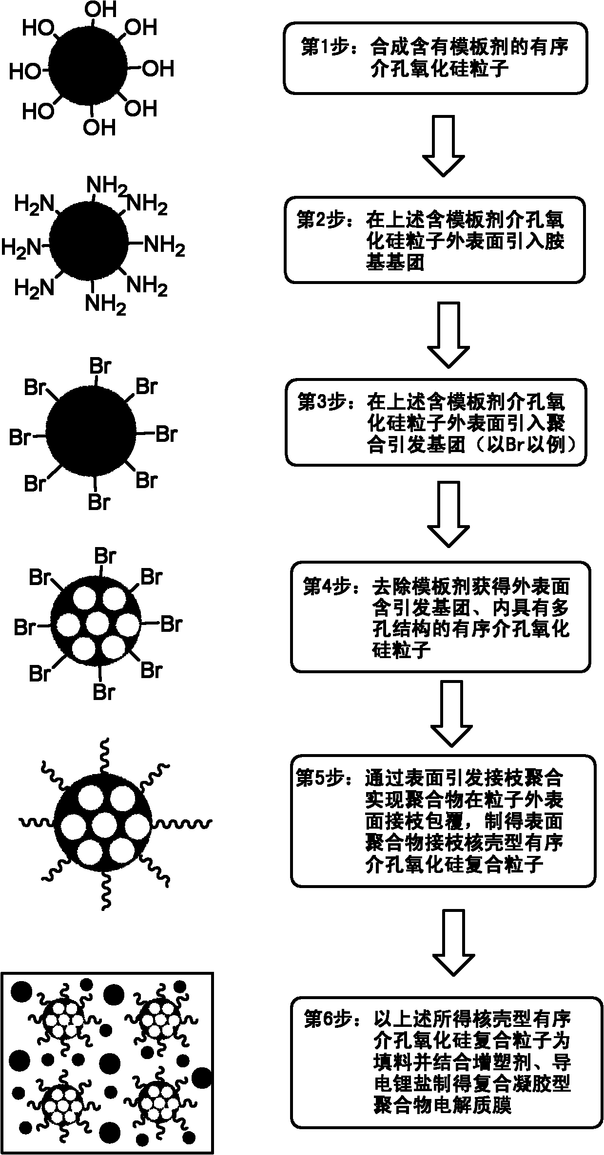 Composite gel polymer electrolyte membrane and application thereof