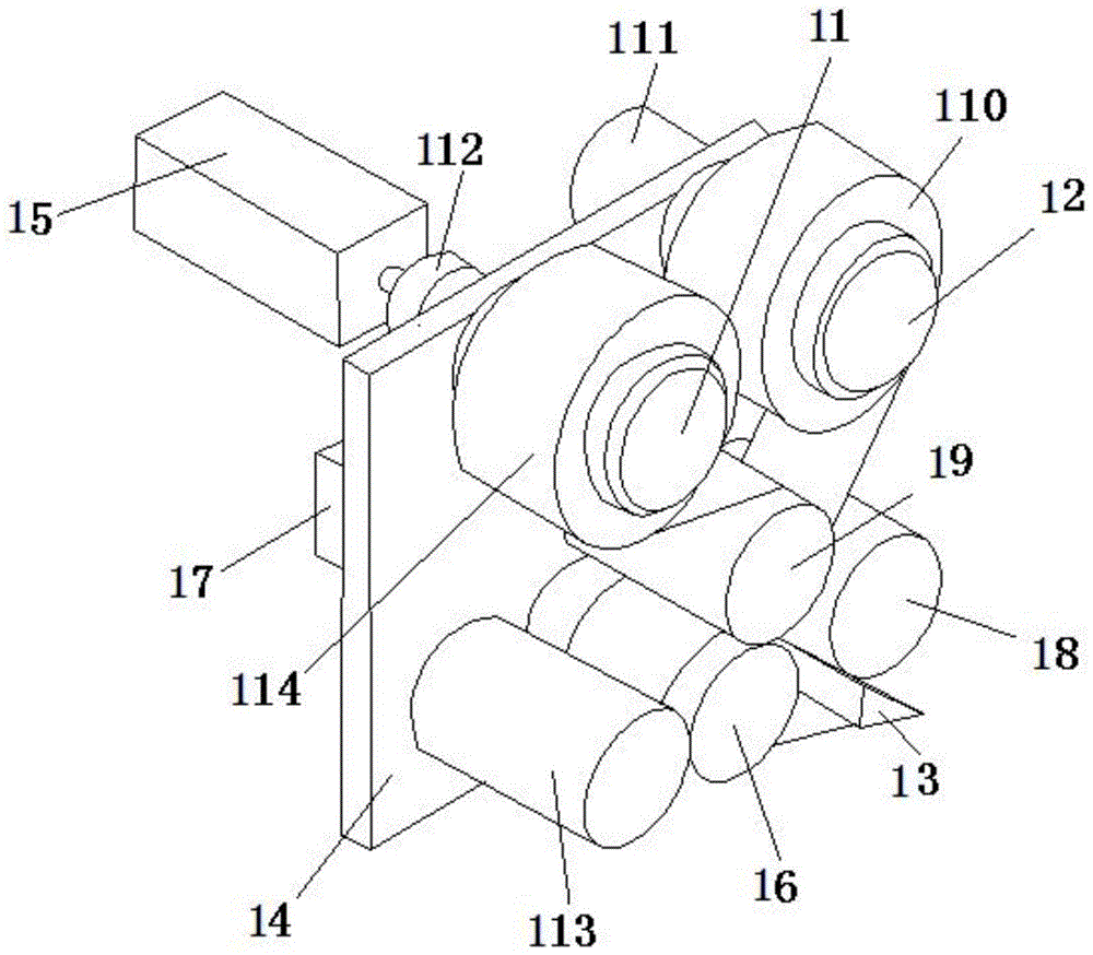 An automatic film sticking machine