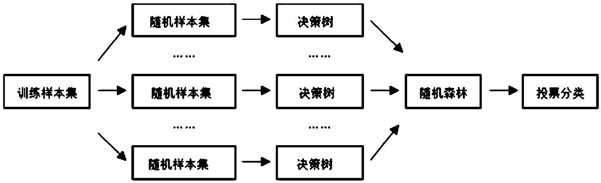 DGA domain name detection method based on random forest