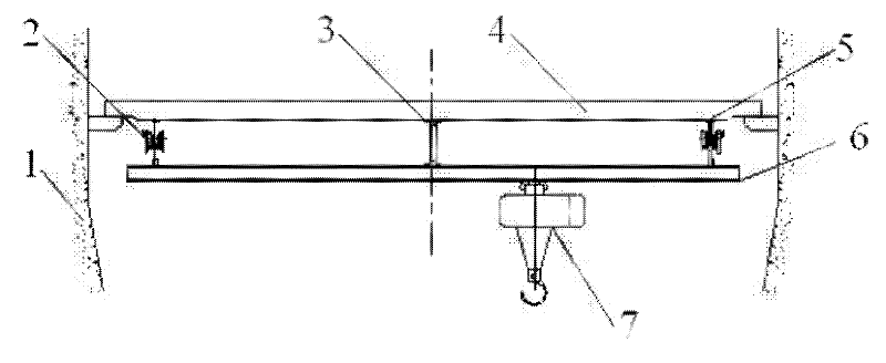 Hoisting device for building blast furnaces