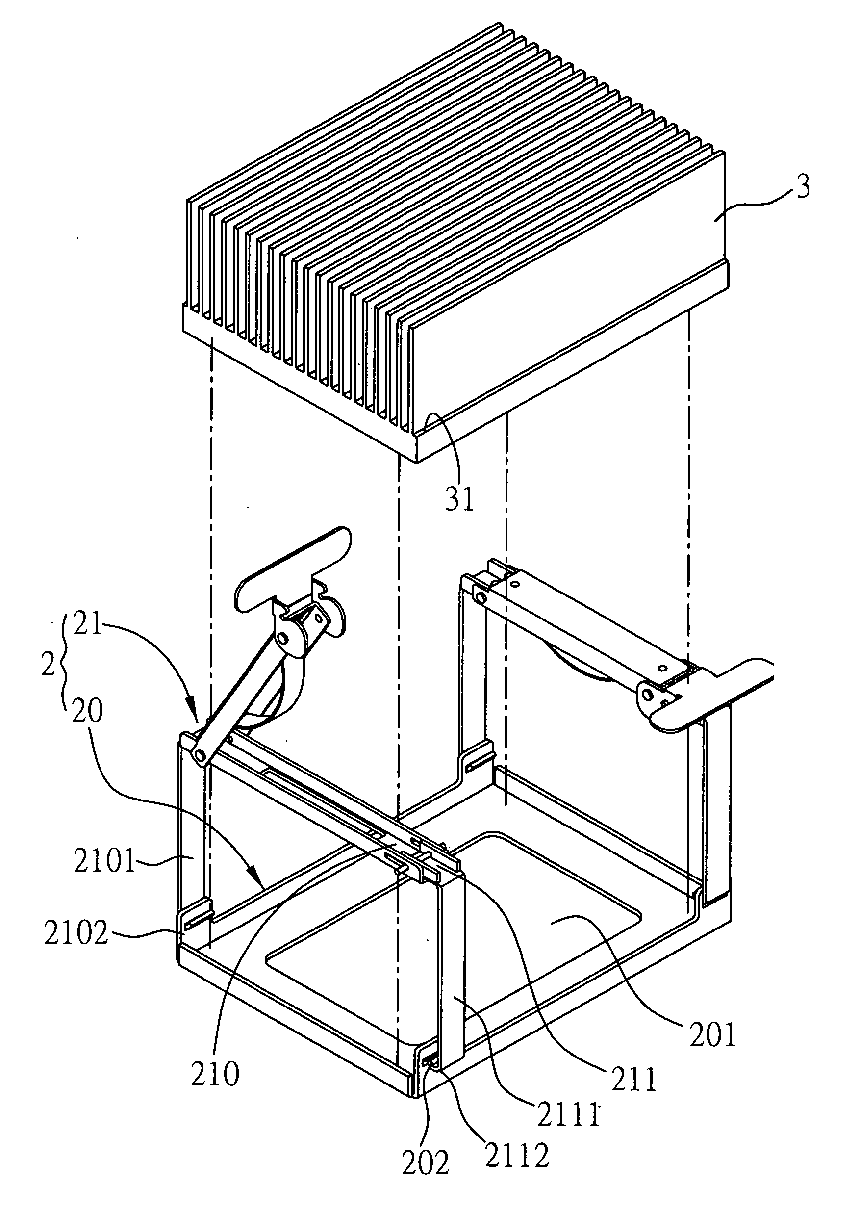 Heatsink locking device