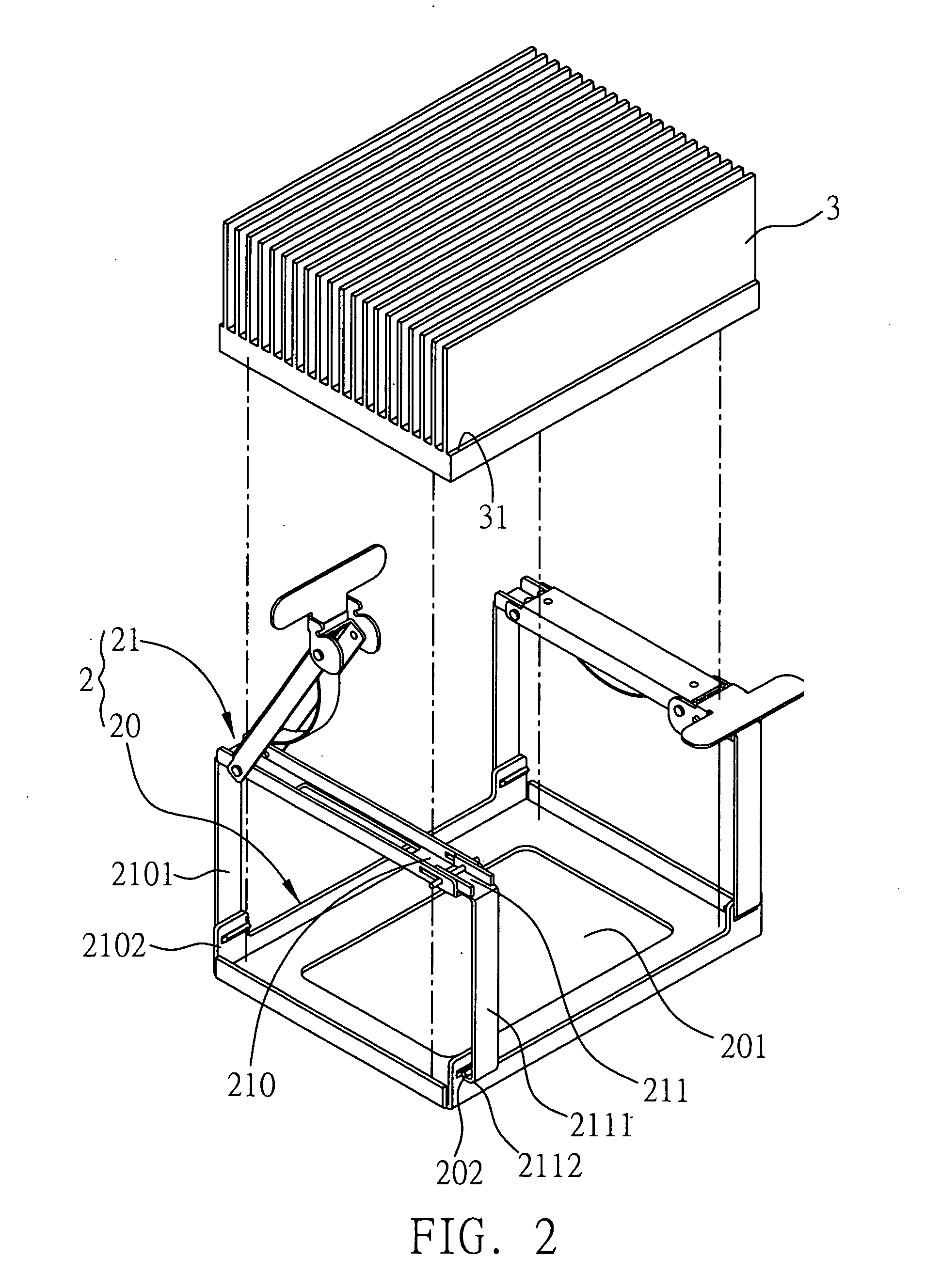 Heatsink locking device