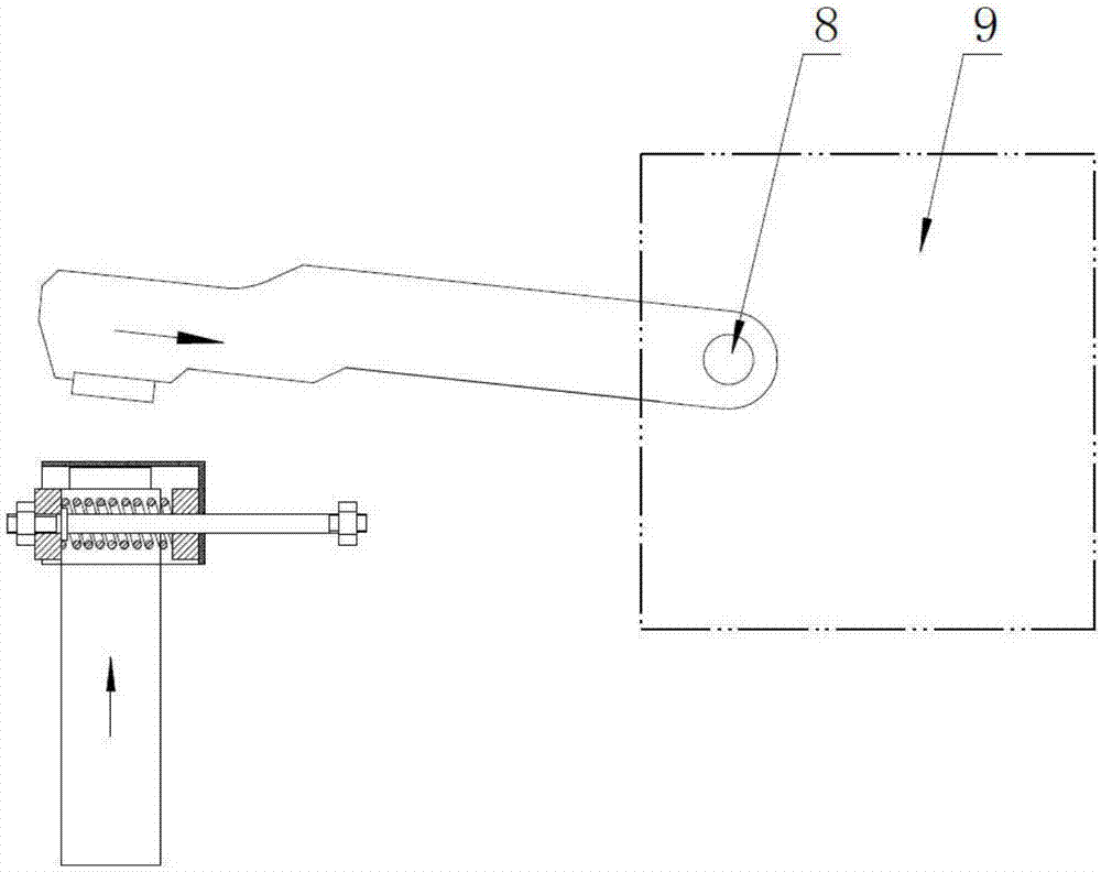 Slide plate type breaker arc-extinguishing device