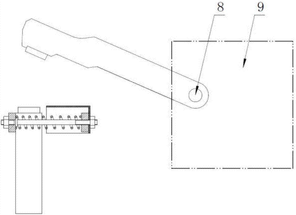 Slide plate type breaker arc-extinguishing device