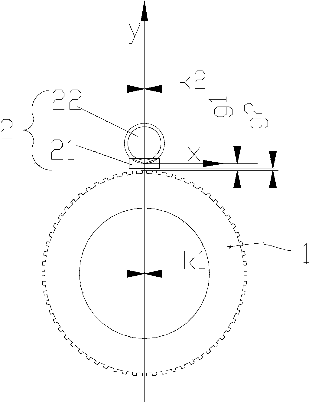 Magnetic field structure for magnetic induction gear encoder