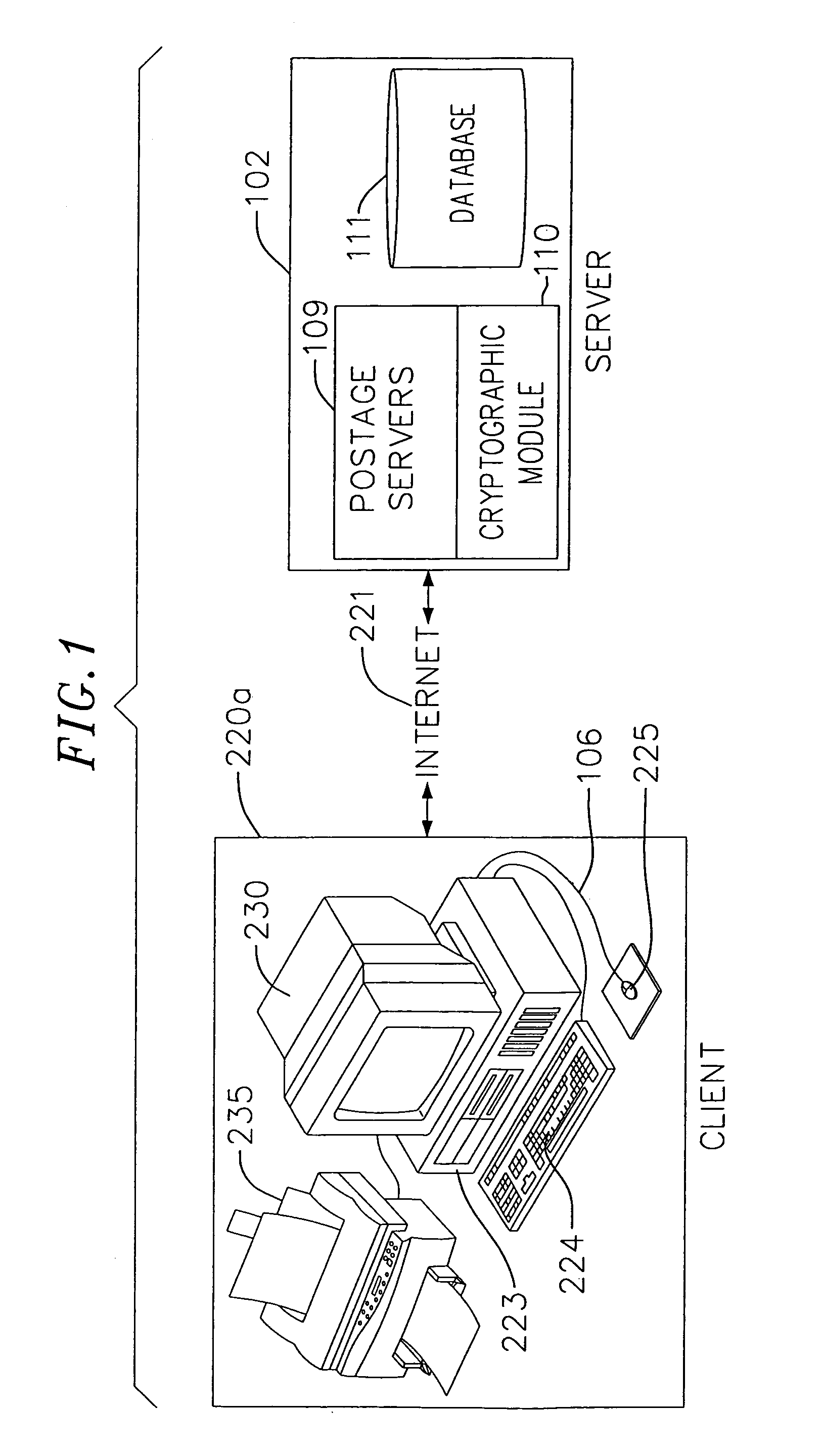 Cryptographic module for secure processing of value-bearing items