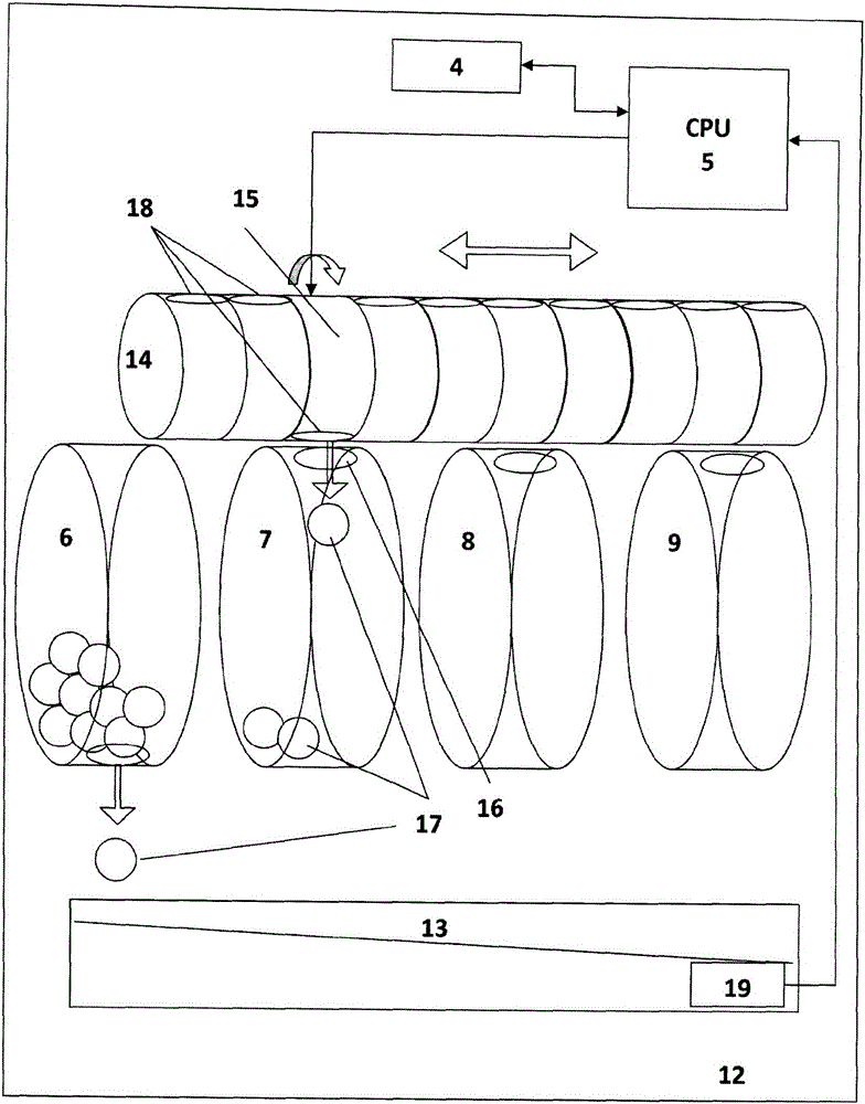 Device for holding lottery