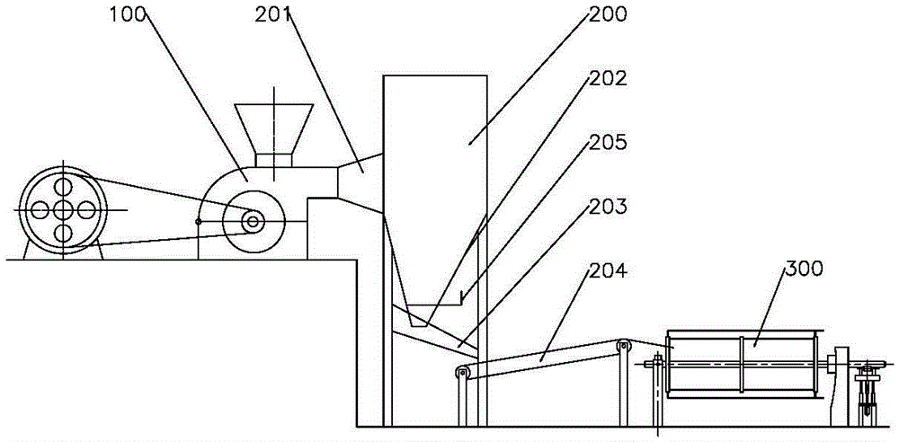 Dustproof broken black tea production apparatus with characteristic of uniform hammering-cutting