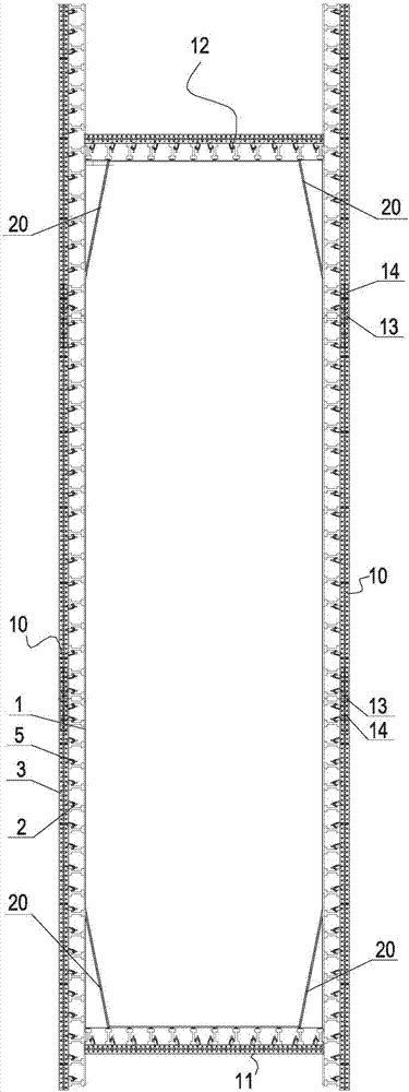 A formwork assembly method for the main tower of a cable-stayed bridge with a curved single tower and double cable planes