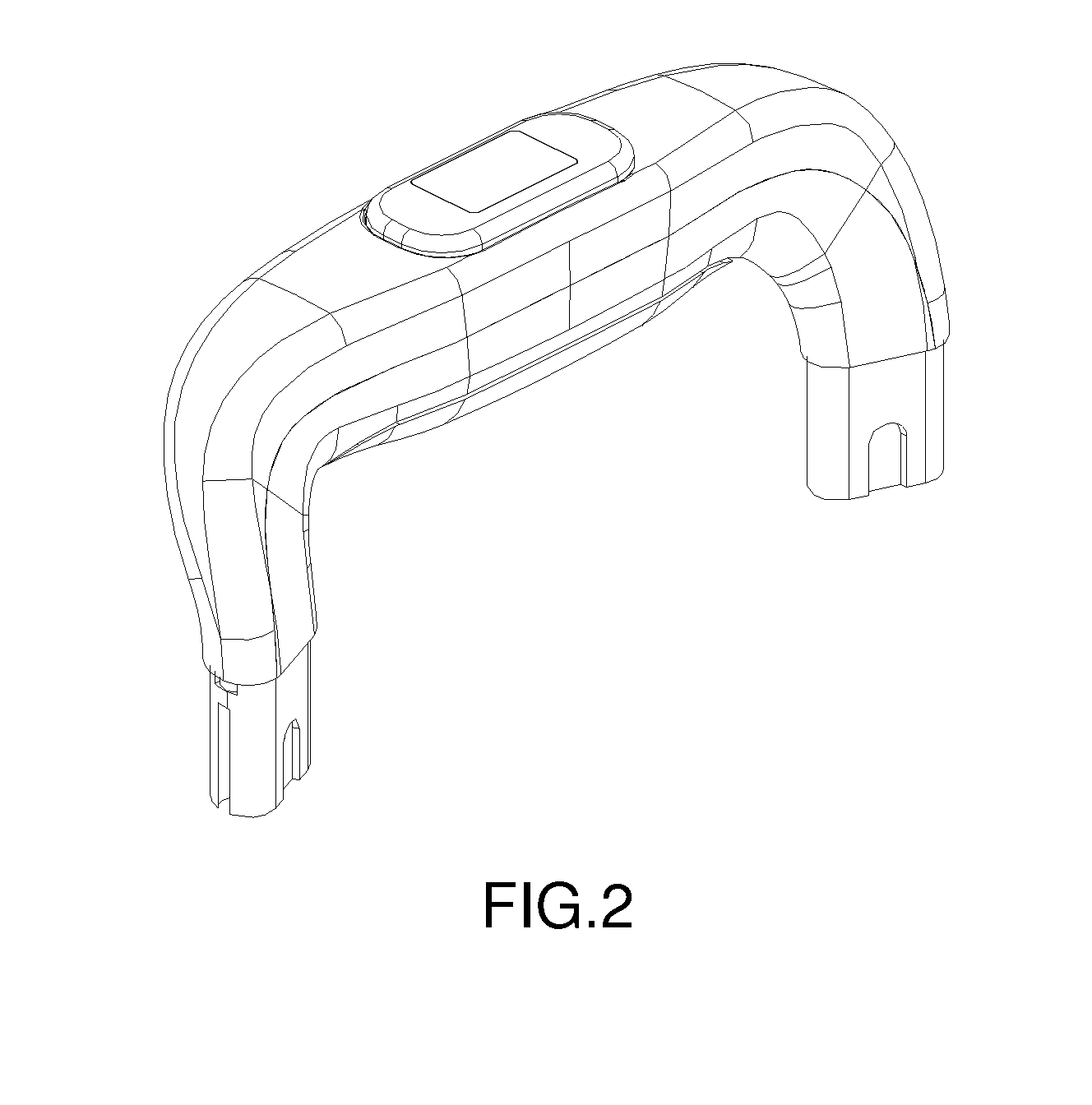 Case handle with weighing display