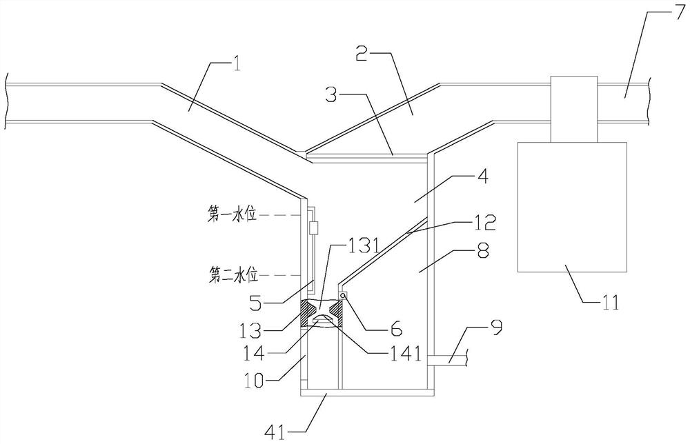 Automatic drainage device for gas extraction and using method thereof