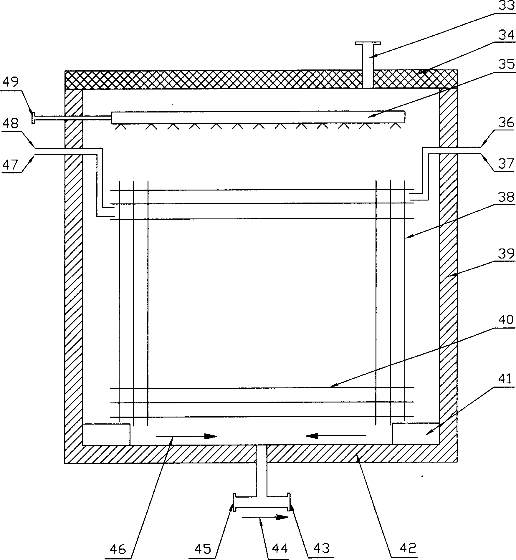 Concentration method of graduate freezing interface