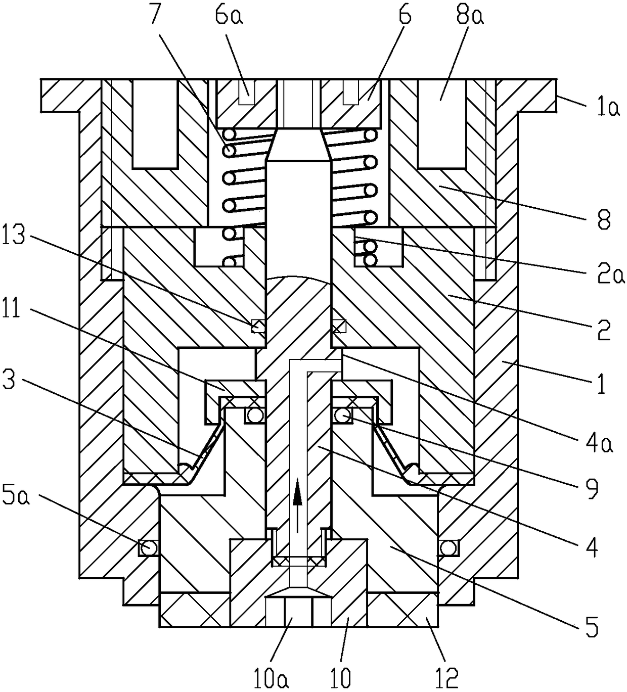 A pressure regulating component for a natural gas pipeline