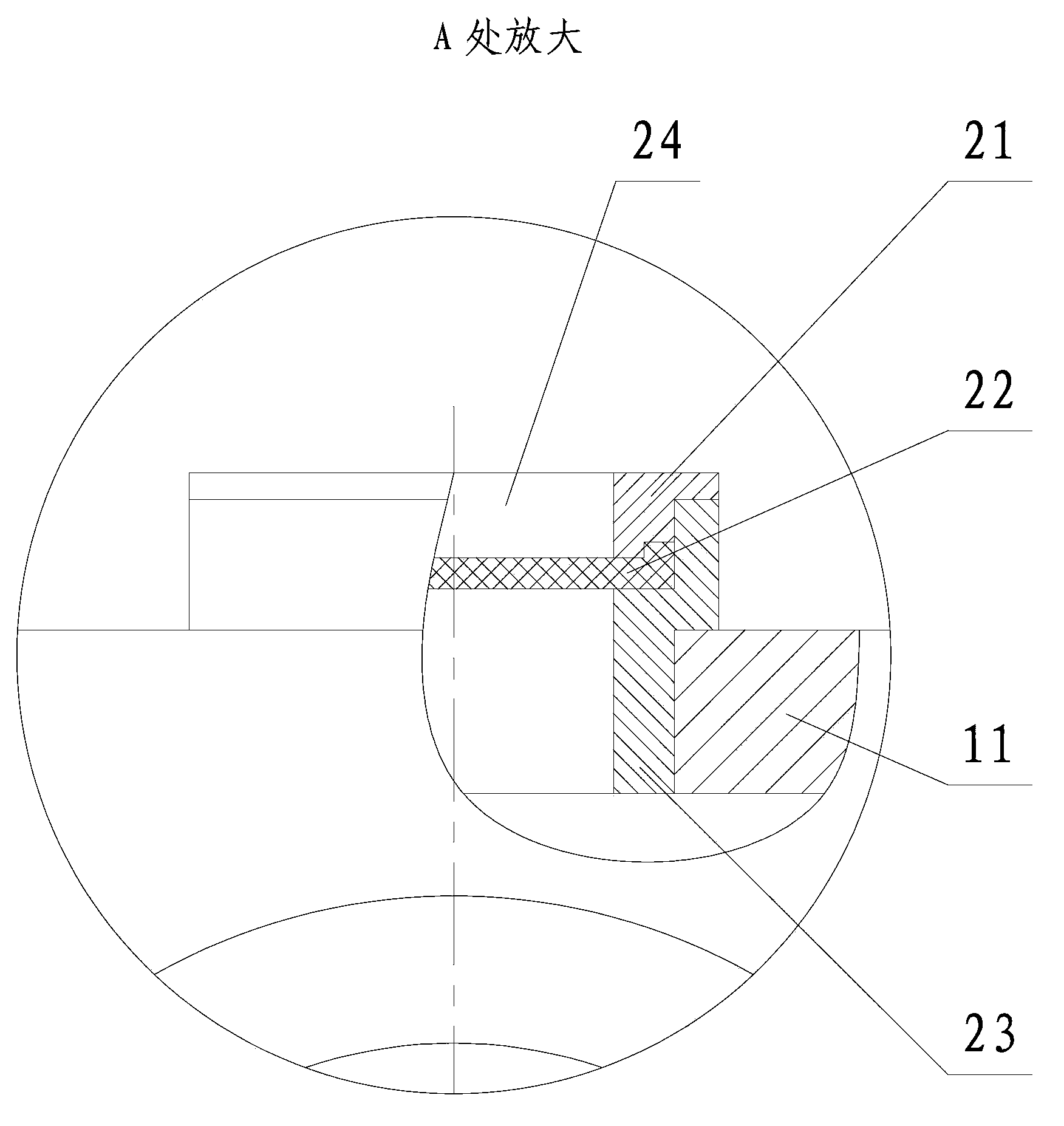 Underwater hydraulic servo valve pressure compensation structure