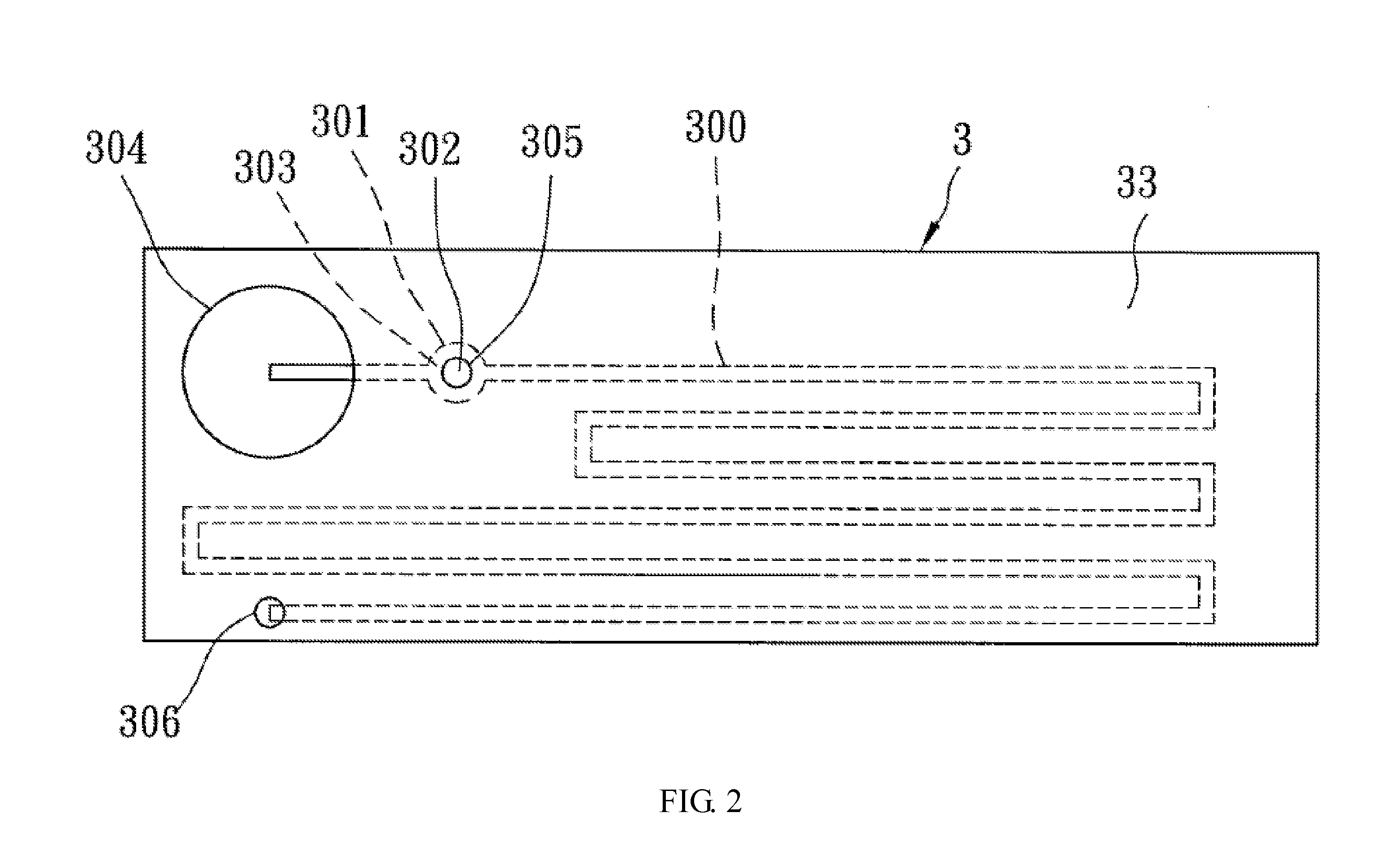 Biomedical chip for blood coagulation test, method of production and use thereof