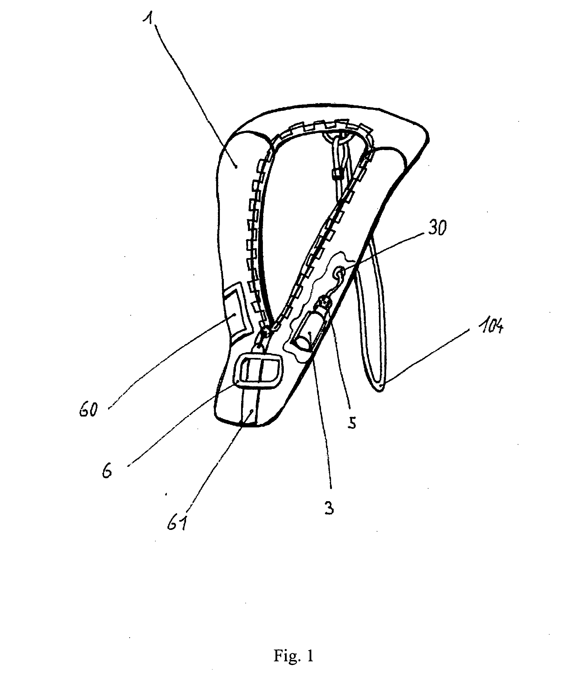 Life buoy, especially for avalanches