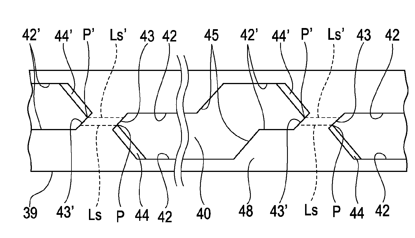 Break pattern of silicon wafer, silicon wafer, and silicon substrate