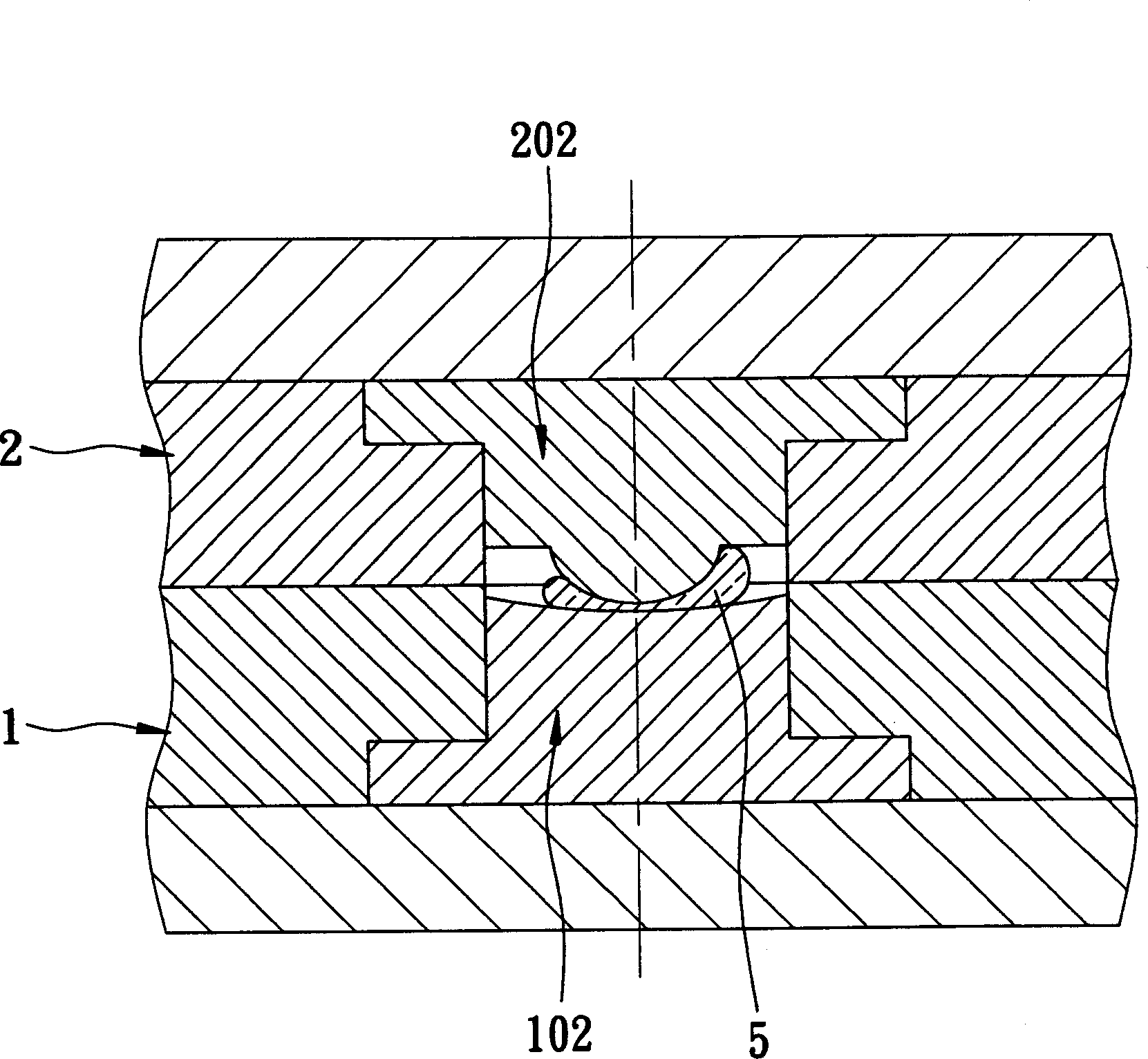 Fixed glass moulded shaper for simplifying core-takeout operation