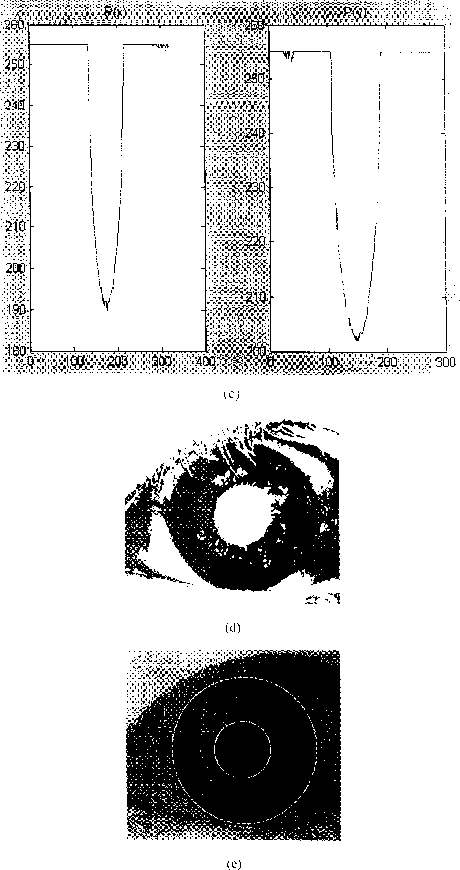 Method for identifying iris based on zero crossing indication of wavelet transforms