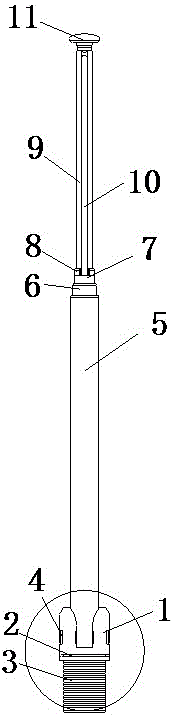 Telescopic antenna of mobile terminal