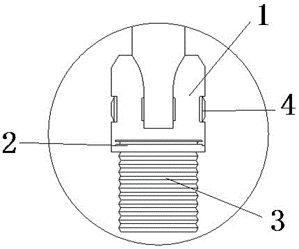 Telescopic antenna of mobile terminal